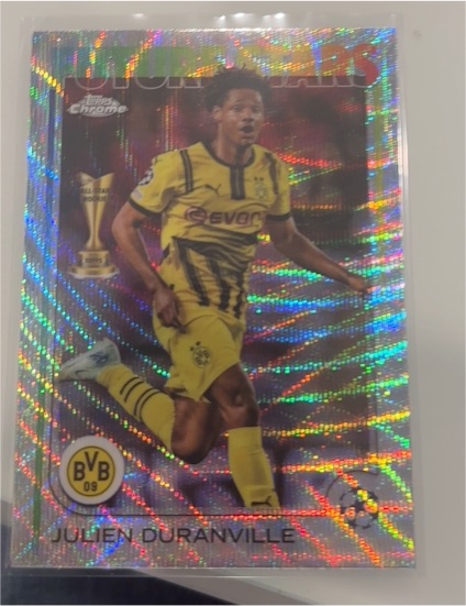 2024-25 Topps Chrome UEFA Club Competitions #166 Julien Duranville — front
