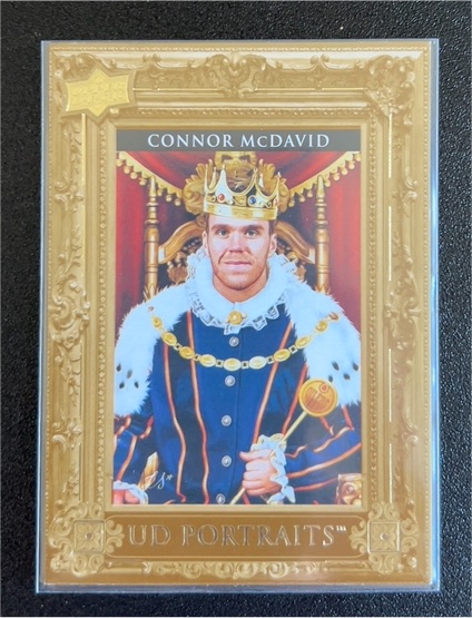 2023-24 Upper Deck Series 1 UD Portraits #P-29 Connor McDavid — front