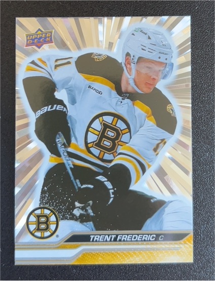 2023-24 Upper Deck Series 1 Outburst #12 Trent Frederic — front