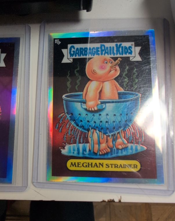 2023 Topps Chrome Garbage Pail Kids Series 6 #254a Meghan Strainer — front