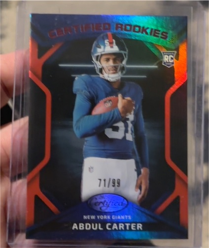 2025 Panini Certified Rookies #CRK-ACR Abdul Carter — front