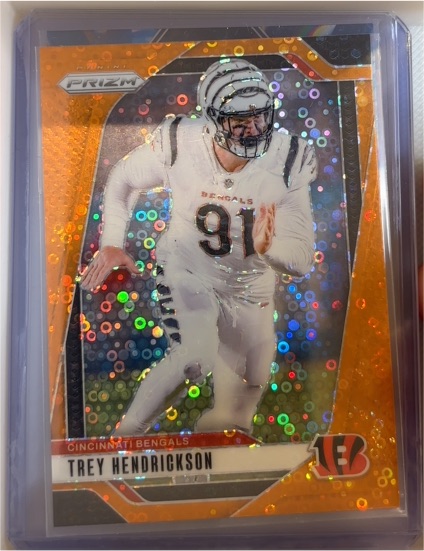 2024 Panini Prizm #59 Trey Hendrickson Orange Disco Prizm — front