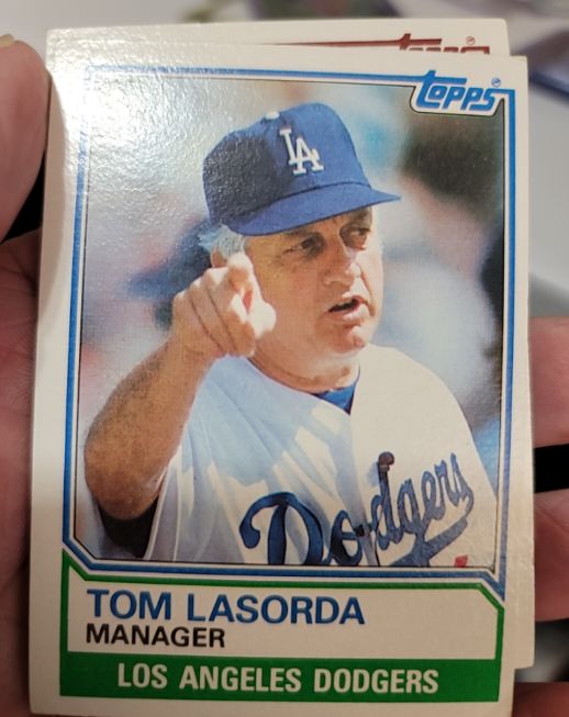 1983 Topps #306 Tom Lasorda — front