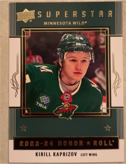 2023-24 Upper Deck Honor Roll #HR-22 Kirill Kaprizov — front