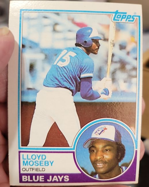 1983 Topps #452 Lloyd Moseby Toronto Blue Jays — front