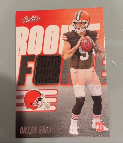 2025 Panini Absolute #RF-DGL Dillon Gabriel Rookie Force — front