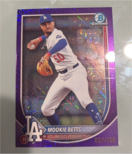 2025 Bowman Chrome #26 Mookie Betts — front