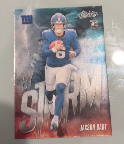 2025 Panini Absolute #7 Jaxson Dart By Storm Rookie Card — front