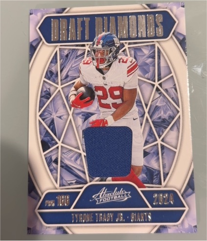 2024 Panini Absolute Draft Diamonds #DDJ-TTR Tyrone Tracy Jr. — front