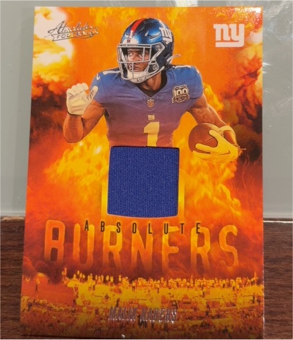 2025 Panini Absolute #ABU-MNA Malik Nabers Absolute Burners — front