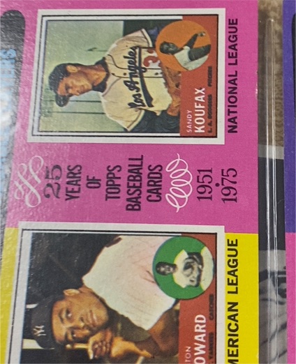 1975 Topps #201 1963 MVPs Elston Howard / Sandy Koufax — front