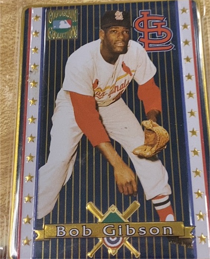 1993 Metallic Images Cooperstown Collection #10 Bob Gibson — front