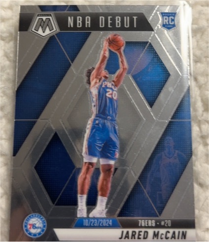 2024-25 Panini Mosaic #263 Jared McCain NBA Debut — front