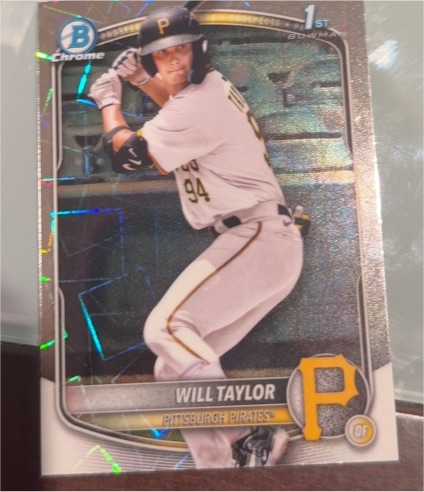 2025 Bowman Chrome #BCP-179 Will Taylor — front
