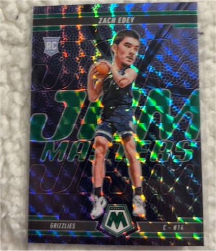 2024-25 Panini Mosaic #6 Zach Edey Jam Masters — front