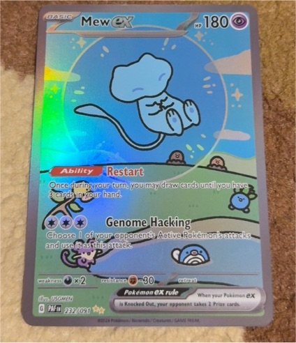2023 Pokémon TCG Paldean Fates #232 Mew EX — front
