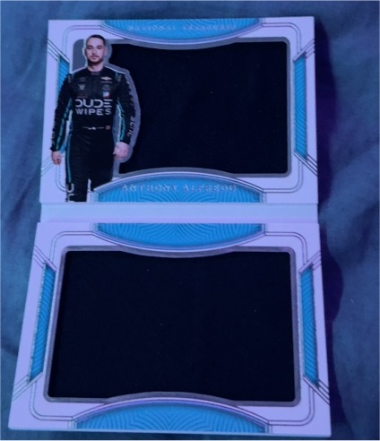 2023 Panini National Treasures Racing Anthony Alfredo Auto Patch Booklet /25 — front