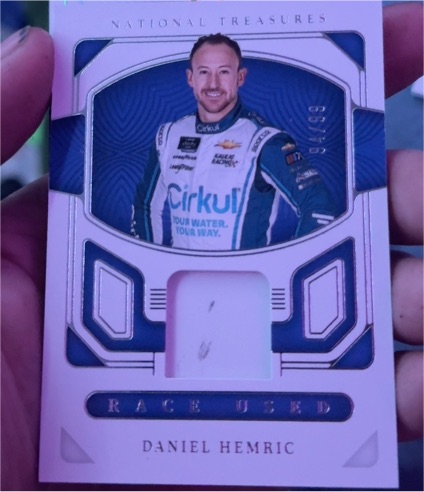 2023 Panini National Treasures Racing #4261 Daniel Hemric Race Used — front