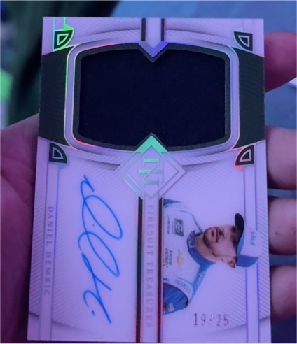 2023 Panini National Treasures Firesuit Treasures Daniel Hemric — front