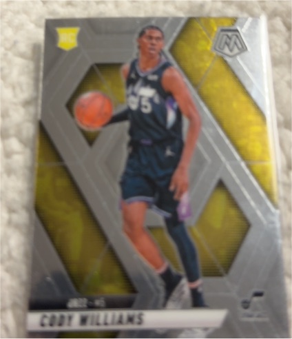 2024-25 Panini Mosaic #207 Cody Williams — front