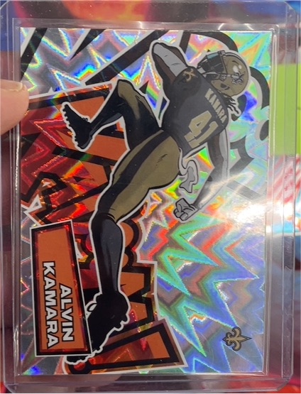 2025 Panini Absolute Kaboom! Horizontal #9 Alvin Kamara — front