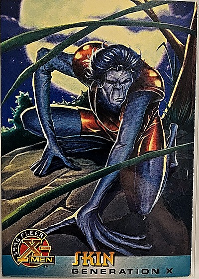 1996 Fleer X-Men #36 Skin — front