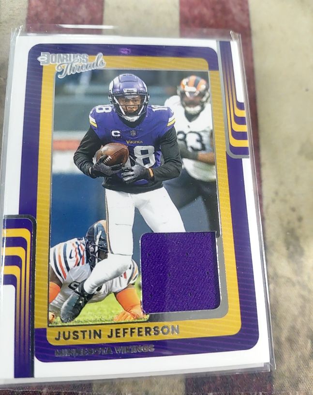 2025 Panini Donruss Threads #DTH-JJN Justin Jefferson — front