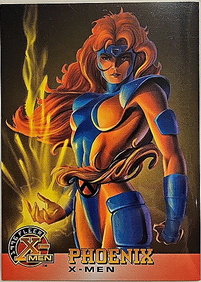 1996 Fleer Marvel X-Men #8 Phoenix Jean Grey — front