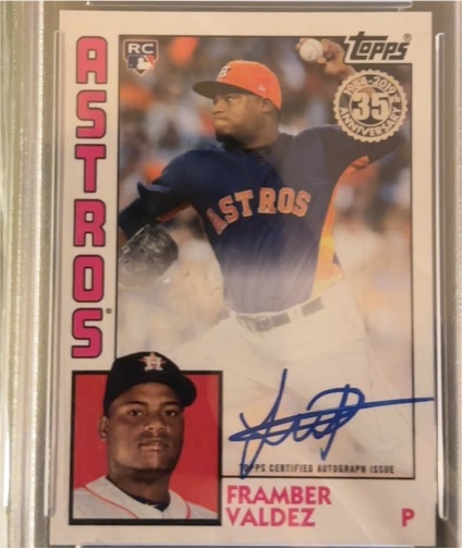 2019 Topps Framber Valdez Rookie 1984 35th Anniversary #84R-FV — front