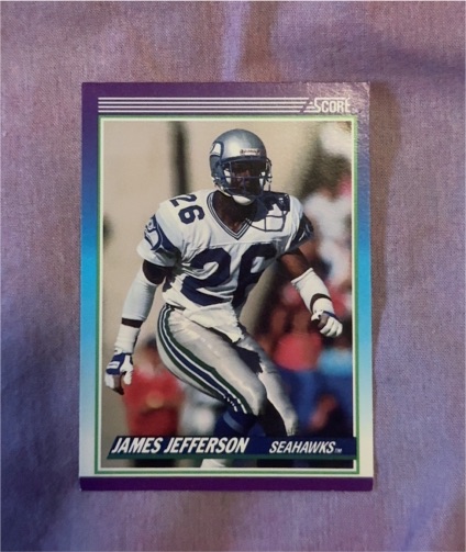 1990 Score #126 James Jefferson — front