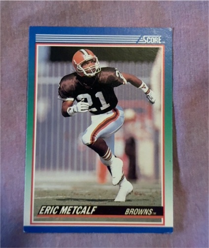 1990 Score #30 Eric Metcalf — front