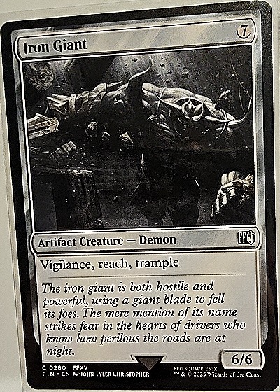 2025 Magic: The Gathering #260 Iron Giant — front