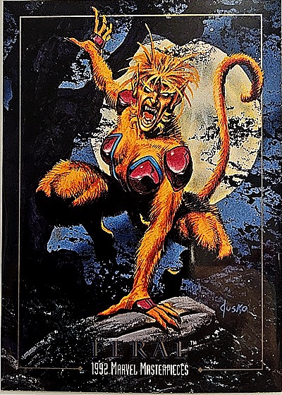 1992 Marvel Masterpieces Lost Marvel #LM-2 Feral — front