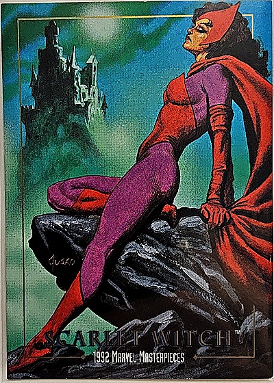 1992 Marvel Masterpieces Lost Marvel #LM-1 Scarlet Witch — front