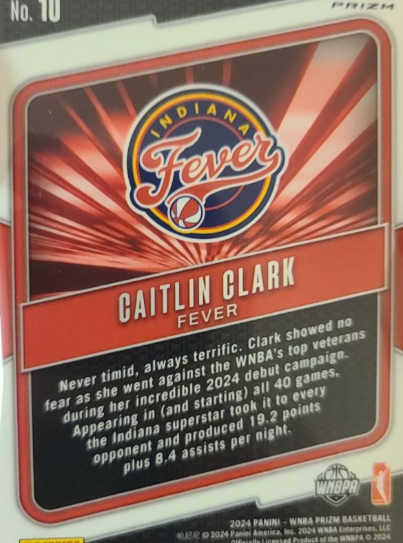 2024 Panini Prizm #10 Caitlin Clark — front