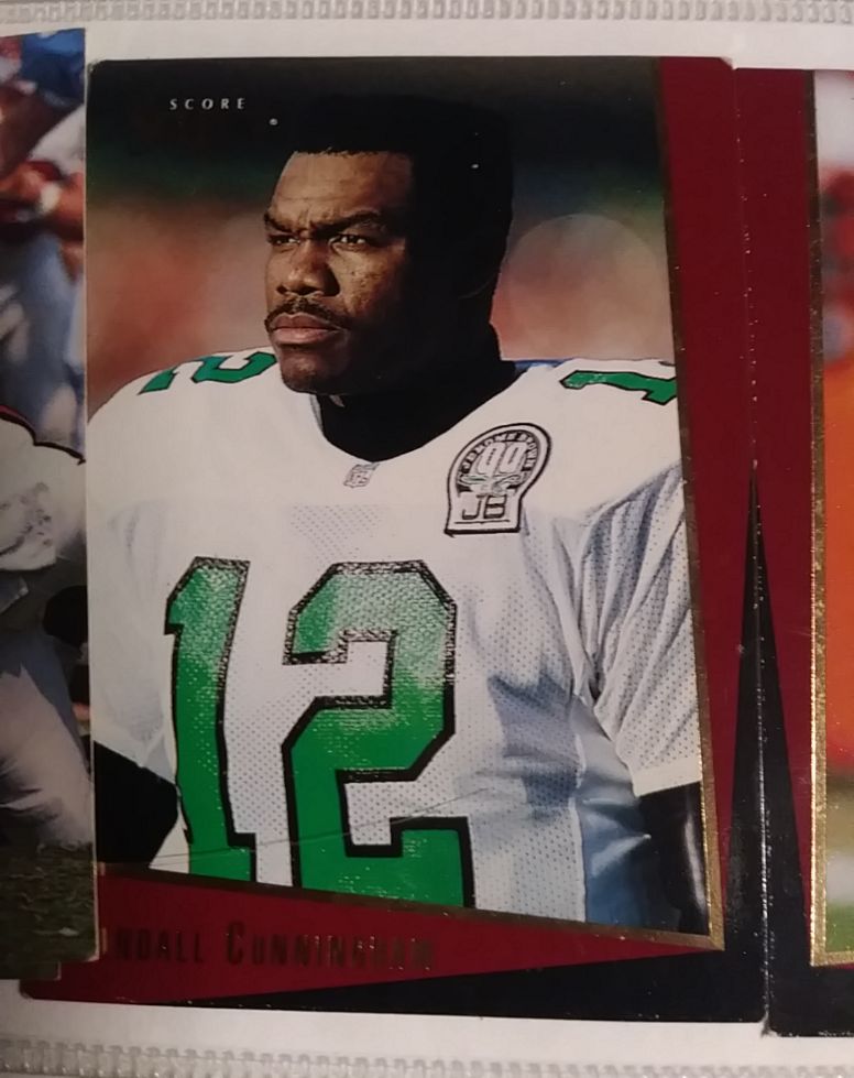 1993 Score #27 Randall Cunningham — front