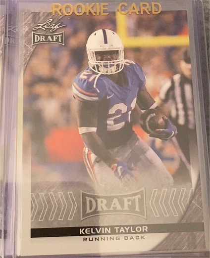 2016 Leaf Draft #Kelvin Taylor Rookie Card — front