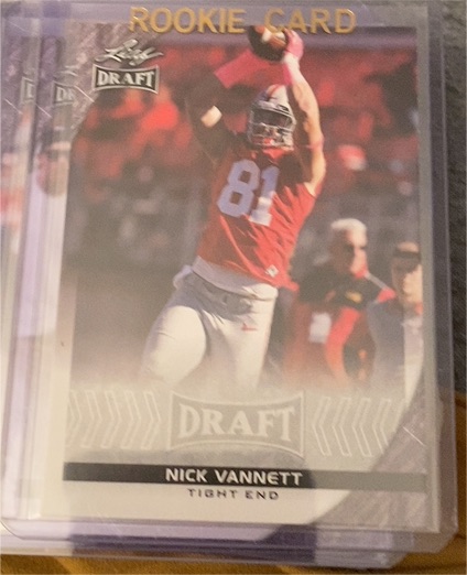 2016 Leaf Draft #69 Nick Vannett — front