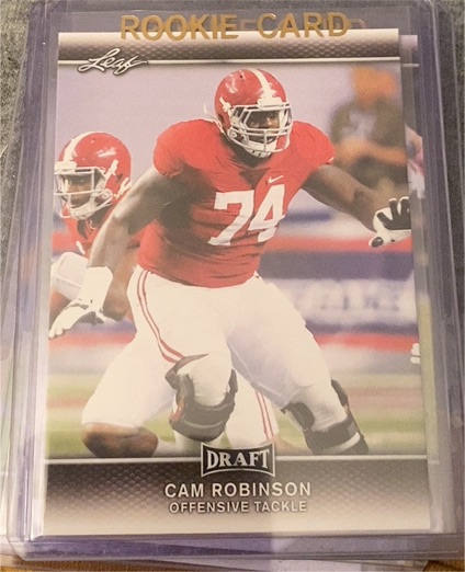 2017 Leaf Draft Gold #34 Cam Robinson — front
