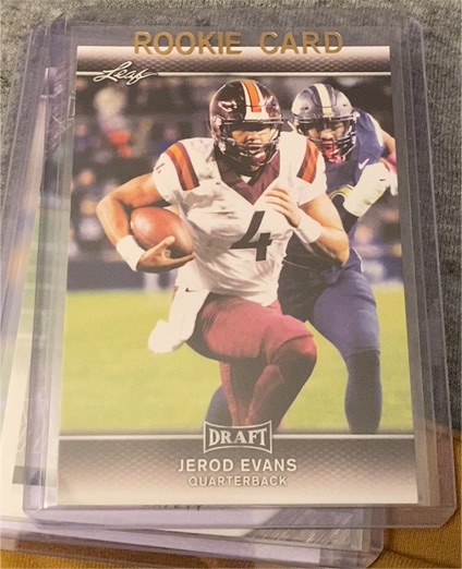 2017 Leaf Draft #37 Jerod Evans — front