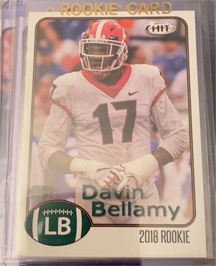 2018 SAGE HIT #70 Davin Bellamy — front