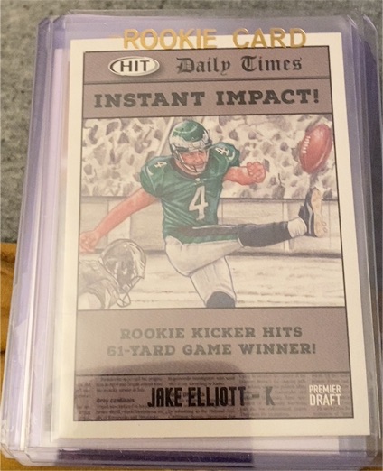 2018 Sage Hit Premier Draft #K Jake Elliott — front