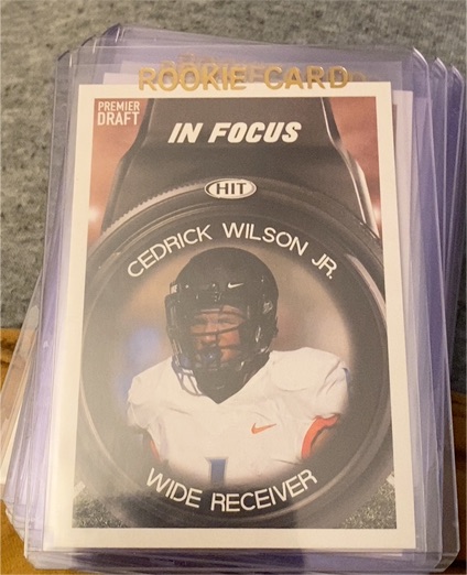 2018 Sage Hit Premier Draft In Focus Cedrick Wilson Jr Rookie Card — front