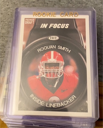 2018 Sage Hit Premier Draft In Focus Roquan Smith Rookie Card — front