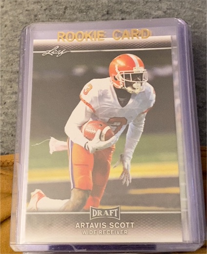 2017 Leaf Draft Artavis Scott Rookie Card — front