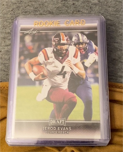 2017 Leaf Draft #Jerod Evans Rookie Card — front