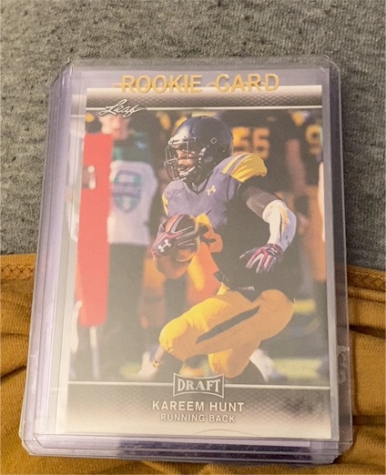 2017 Leaf Draft #46 Kareem Hunt — front