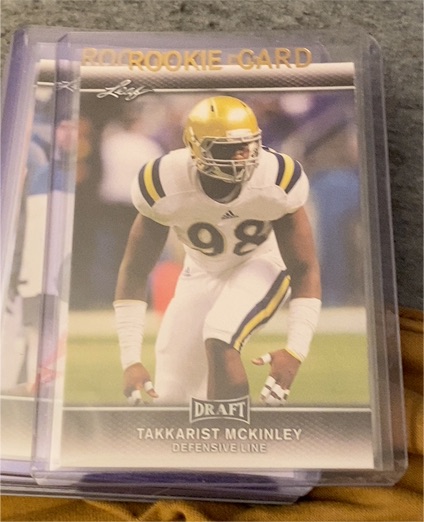 2017 Leaf Draft #Takkarist McKinley — front