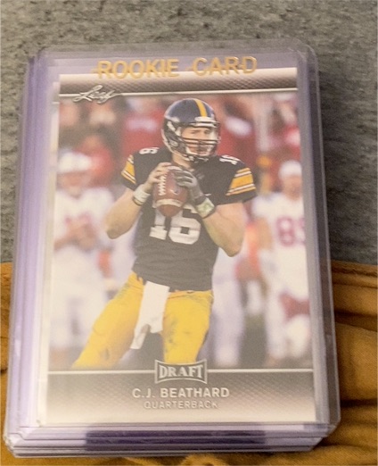 2017 Leaf Draft #08 C.J. Beathard Rookie Card — front