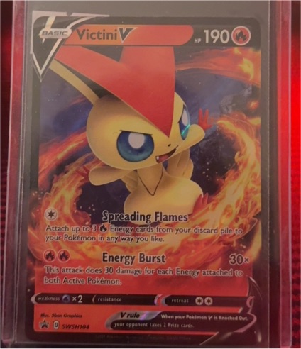 2021 Pokémon SWSH Black Star Promo #SWSH104 Victini V — front